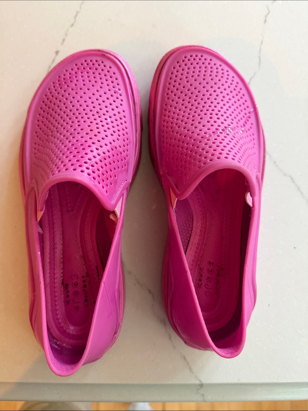 CROCS Bright Pink Slip-On Clogs